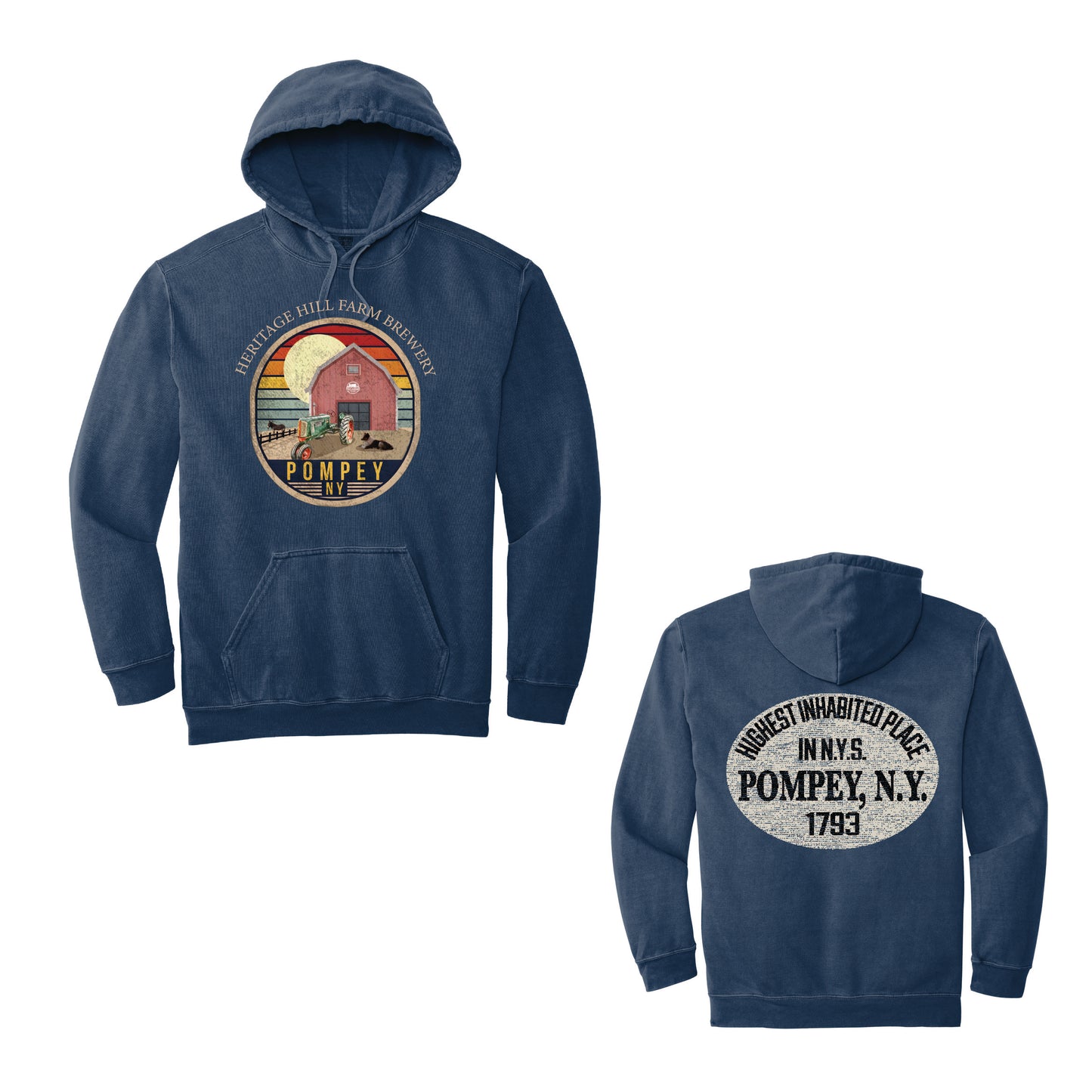 Oliver Tractor Comfort Colors Hooded Sweatshirt